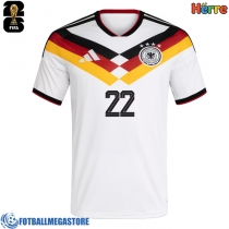Fotballdrakt Herre Tyskland David Raum #22 Hjemmedrakt VM 2026 Kortermet